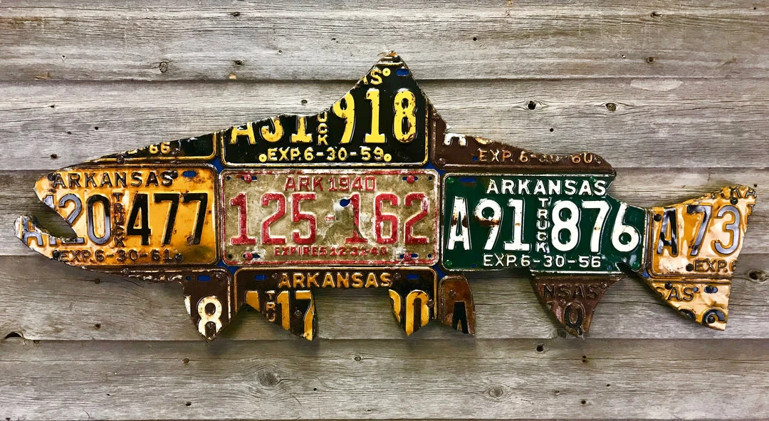 Cody's Fish License Plate Creations - Trout 40 Cody's Fish License Plate Creations - Trout