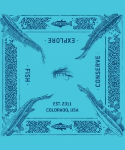 ACCESSORIES Rep Your Water Fishy Bandana