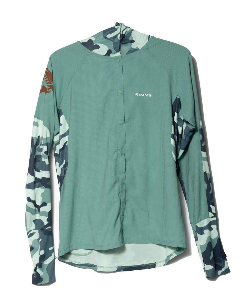 Simms Fishing Products WOMEN'S Trouts X Simms W's Bicomp Fishing Hoody - Woodland Camo Avalon 3 Simms Fishing Products WOMEN'S Trouts X Simms W's Bicomp Fishing Hoody - Woodland Camo Avalon