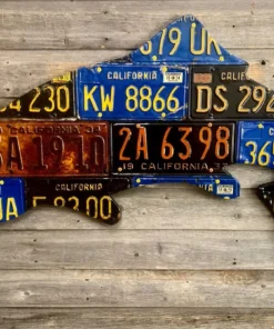Cody's Fish License Plate Creations - Trout 82 Cody's Fish License Plate Creations - Trout