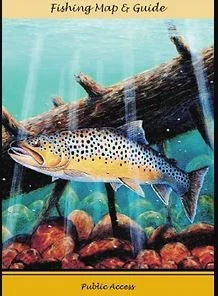 Trouts Fly Fishing The North Platte River Fishing Map And Guide