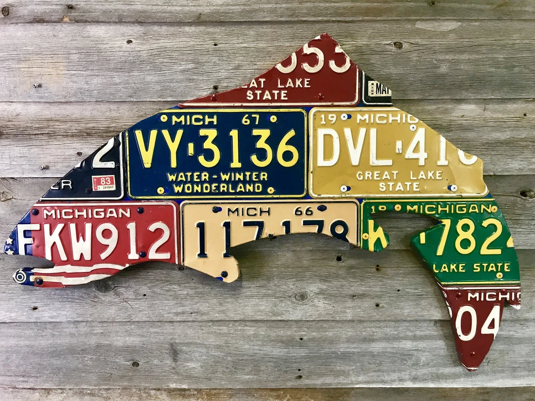 Cody's Fish License Plate Creations - Trout 23 Cody's Fish License Plate Creations - Trout