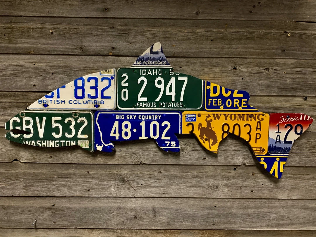Cody's Fish License Plate Creations - Steelhead 7 Cody's Fish License Plate Creations - Steelhead