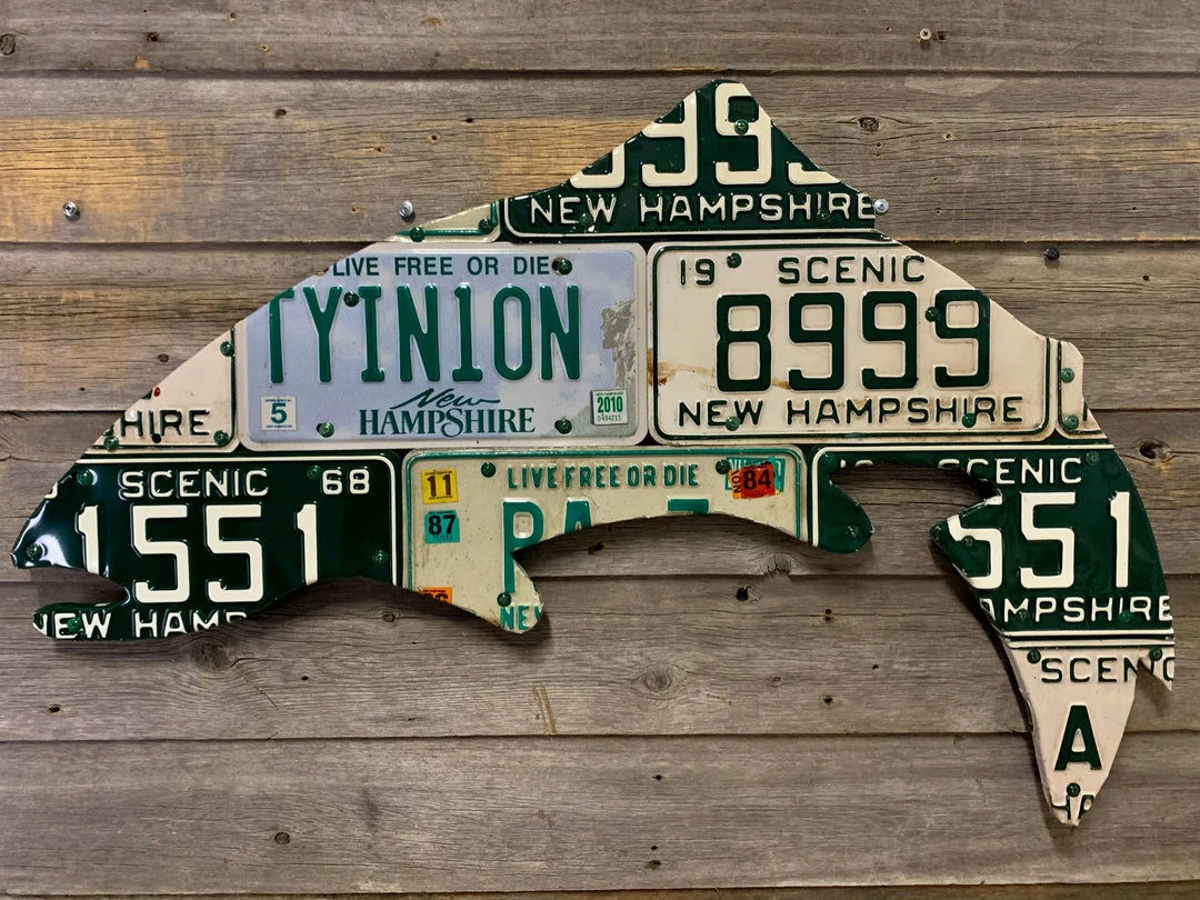 Cody's Fish License Plate Creations - Trout 20 Cody's Fish License Plate Creations - Trout
