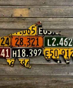 Cody's Fish License Plate Creations - Trout 61 Cody's Fish License Plate Creations - Trout