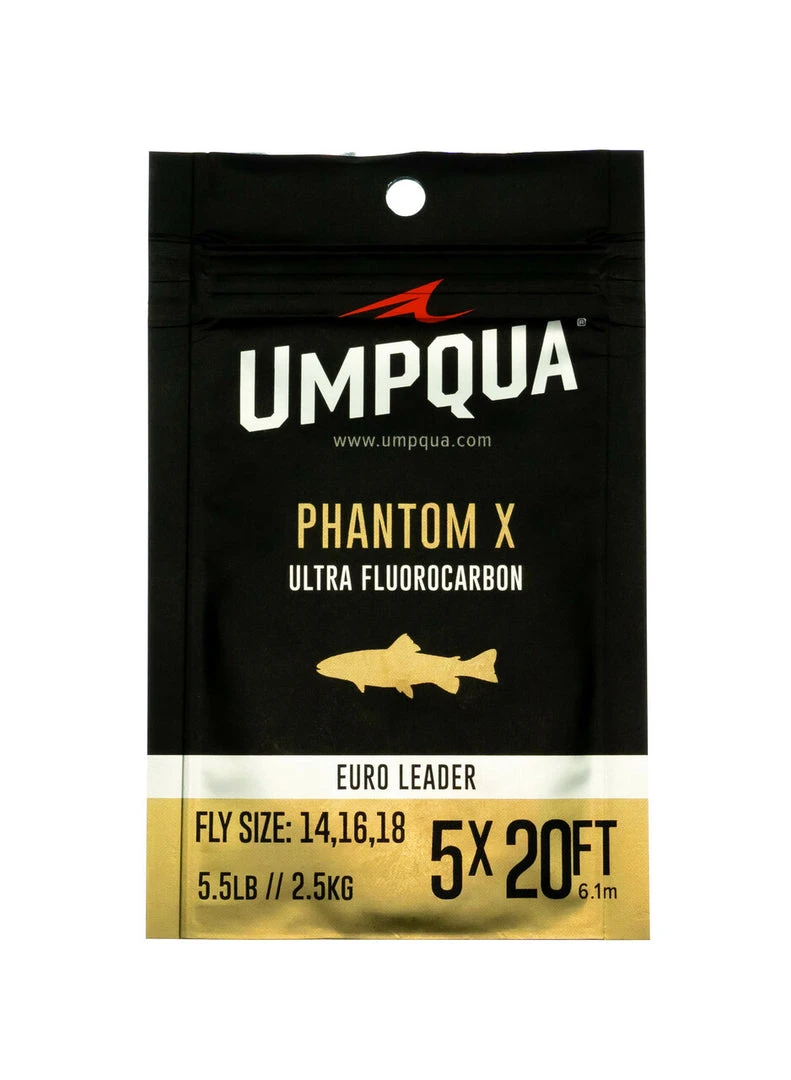 Umpqua Feather Merchants TERMINAL TACKLE Umpqua Phantom X Euro Nymph Leader 3 Umpqua Feather Merchants TERMINAL TACKLE Umpqua Phantom X Euro Nymph Leader