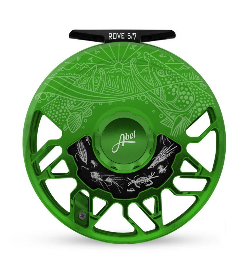 Abel Reels Abel Rove Fly Reel - Custom 5/7 Grass Green Underwood Drift FRESHWATER FLY REELS 3 Abel Reels Abel Rove Fly Reel - Custom 5/7 Grass Green Underwood Drift FRESHWATER FLY REELS