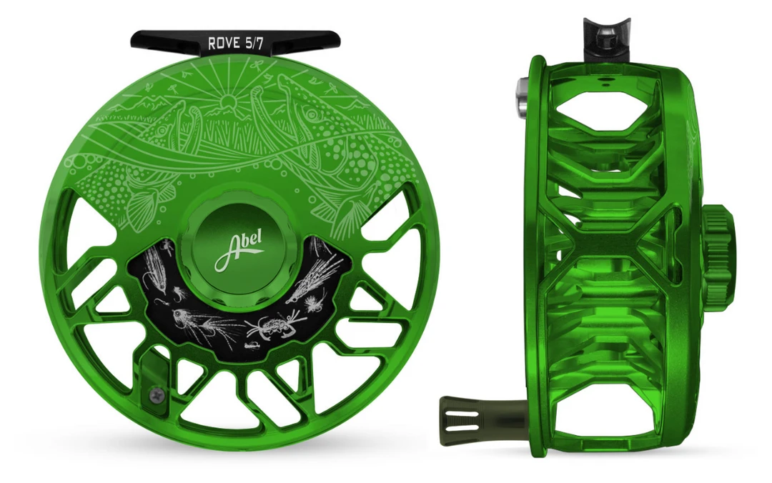 Abel Reels Abel Rove Fly Reel - Custom 5/7 Grass Green Underwood Drift FRESHWATER FLY REELS 4 Abel Reels Abel Rove Fly Reel - Custom 5/7 Grass Green Underwood Drift FRESHWATER FLY REELS