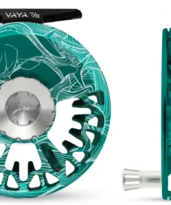 Abel Reels Abel VAYA Fly Reel - Custom 7/8 Larko Permit - Teal/Platinum FRESHWATER FLY REELS