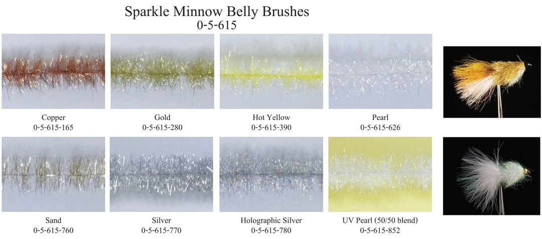 MFC Sparkle Minnow Belly Brush FLY TYING 3 MFC Sparkle Minnow Belly Brush FLY TYING