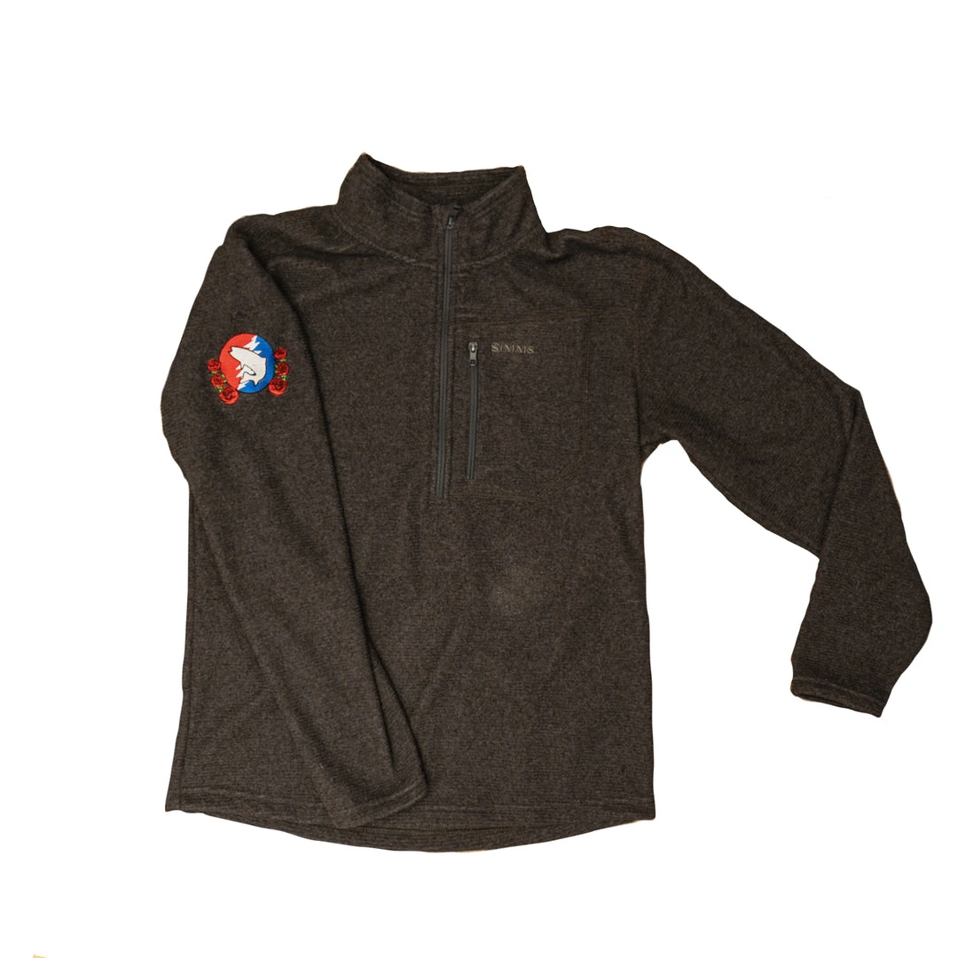 Simms Fishing Products Trouts X Simms Rivershed Quarter Zip MEN'S 4 Simms Fishing Products Trouts X Simms Rivershed Quarter Zip MEN'S