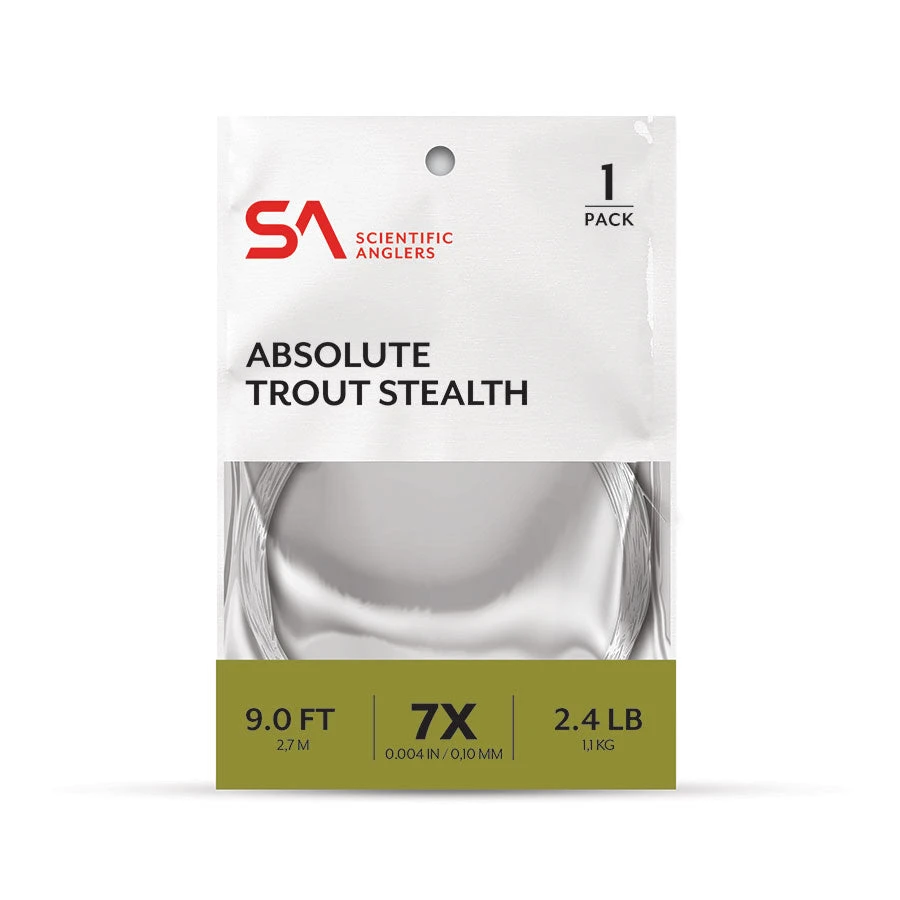 Scientific Anglers Absolute Trout Stealth Leader - 9' 3 Scientific Anglers Absolute Trout Stealth Leader - 9'
