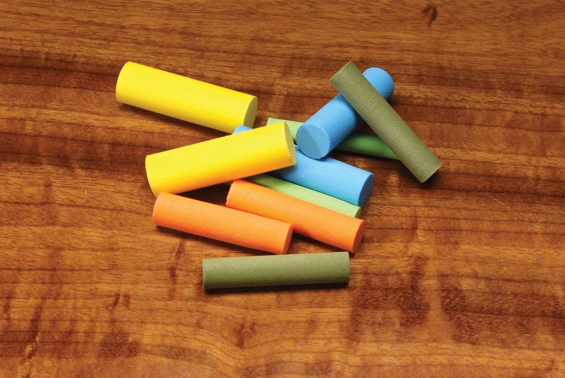 Hareline Foam Cylinders TYING MATERIALS 3 Hareline Foam Cylinders TYING MATERIALS