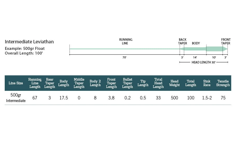 Rio Products RIO Leviathan Fly Line 4 Rio Products RIO Leviathan Fly Line