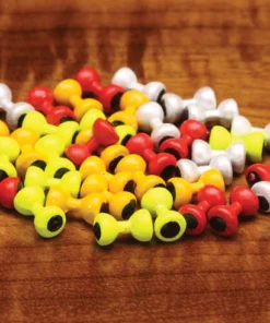 Hareline Painted Lead Eyes HOOKS & BEADS