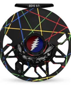 Abel Reels FRESHWATER FLY REELS Abel Rove Fly Reel - Custom 5/7 Retro Carnival/Grateful Dead Bolt