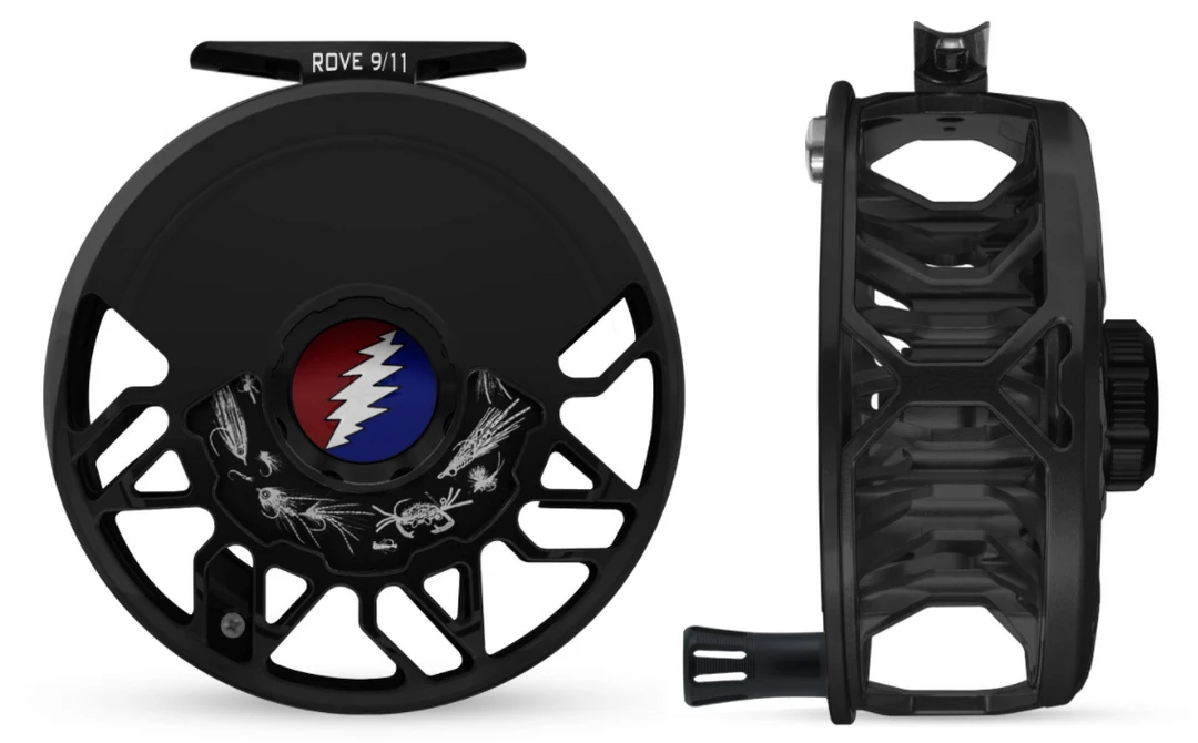Abel Reels FRESHWATER FLY REELS Abel Rove Fly Reel - Custom 9/11 Grateful Dead Bolt 4 Abel Reels FRESHWATER FLY REELS Abel Rove Fly Reel - Custom 9/11 Grateful Dead Bolt