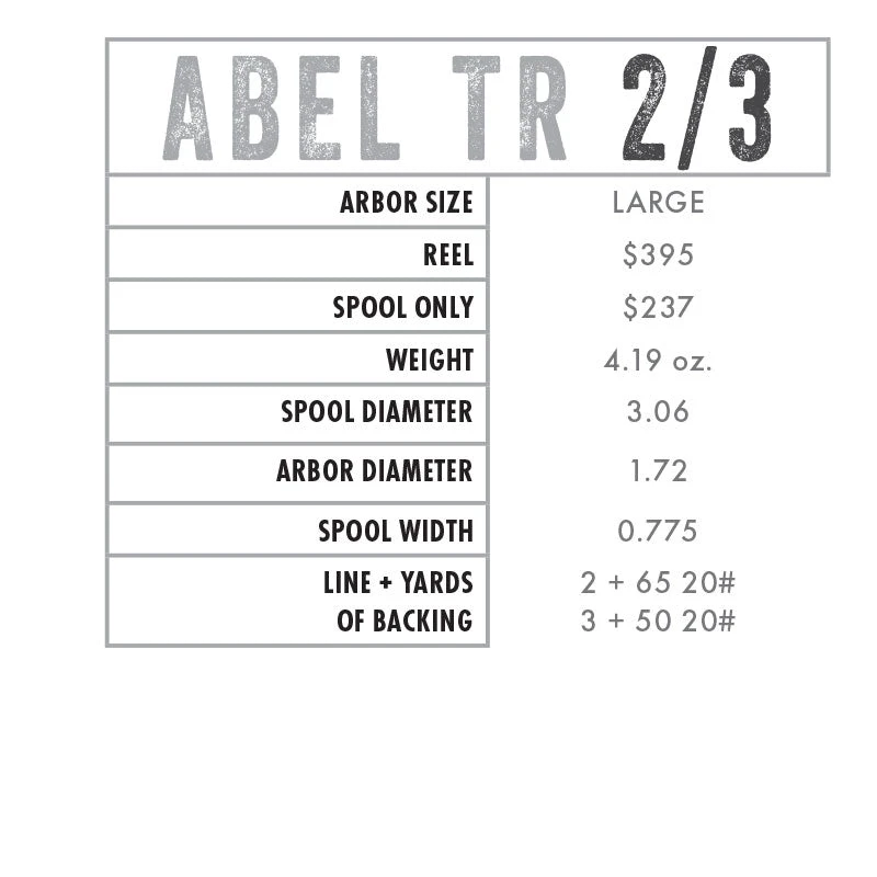 Abel Reels Abel TR Fly Reel 4 Abel Reels Abel TR Fly Reel